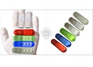 MELTİS 3 LEDLİ USB STICK AYDINLATMA - Mavi
