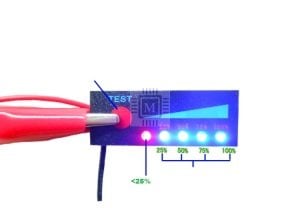 72V Akü ve 24S LiFePO4 LED Seviye Göstergesi
