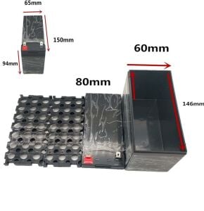 MELTİS 3S7P Akü Pil Kutusu Seti (21x18650 ya da 8x32700)