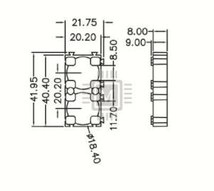 Meltis 18650 2x1 Pil Tutucu Holder  (x100 adet)