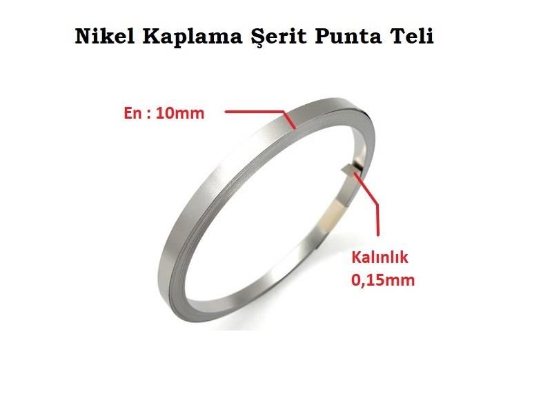 0,15x10mm Nikel Kaplı Punta Teli - 3 metre