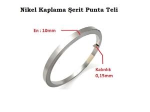 0,15x10mm Nikel Kaplı Punta Teli - 3 metre
