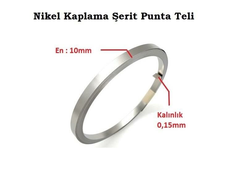 0,15x10mm Nikel Kaplı Punta Teli - 5 metre