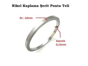 0,15x10mm Nikel Kaplı Punta Teli - 5 metre